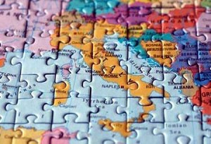 Puzzle map: Rom and Italy macro