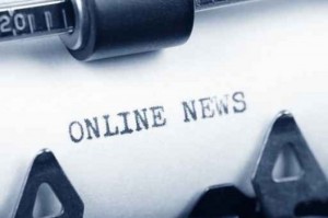 Typewriter close up shot, concept of Online News